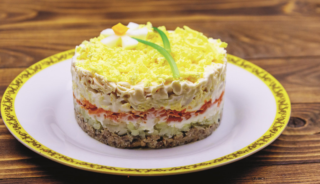 posna mimoza salata